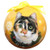 E&S Imports Shatter Proof Ball Christmas Ornament - Calico cat(CBOC-2)