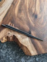 Highly durable black chopsticks made in Japan.