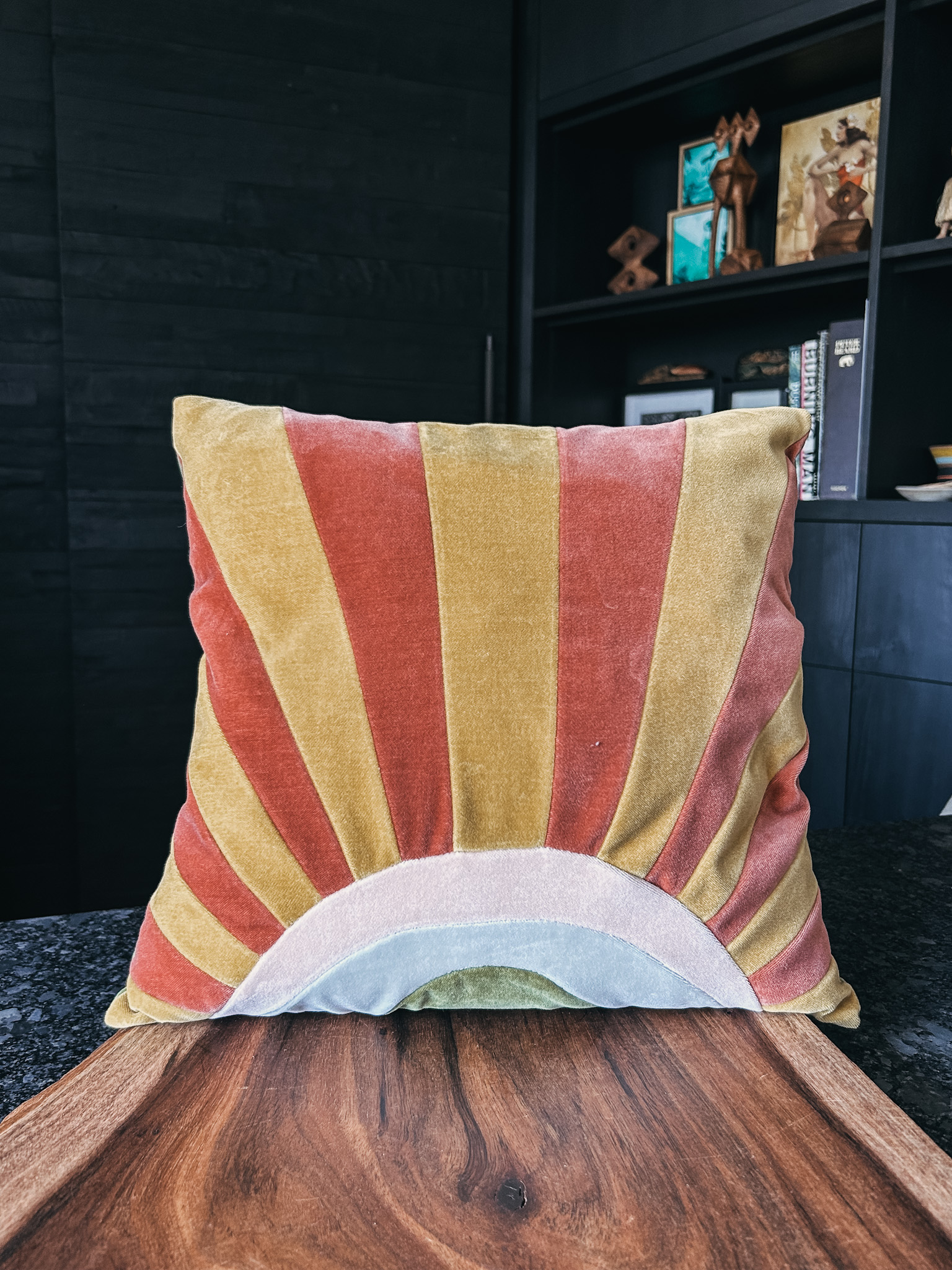 The Hazel throw pillow by Christina Lundsteen. Modern, sophisticated, and timeless home decor. Made from 100% velvet.