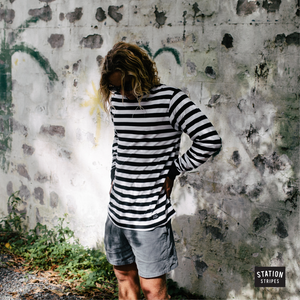 Long John Long Sleeve Tee Black / White