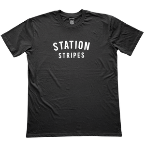 Station Stripes Corps Tee Black