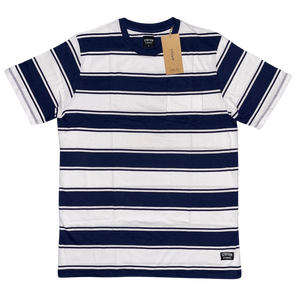 Duke  Short Sleeve Tee Navy / White