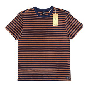 The Chur Short Sleeve Tee Chocolate / Navy