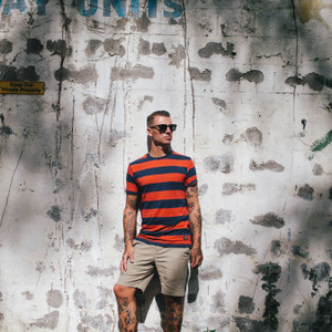 Lee Side Short Sleeve Tee Navy / Red 