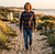 The Saff Long Sleeve Tee Navy / Tan