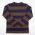 The Saff Long Sleeve Tee Navy / Tan