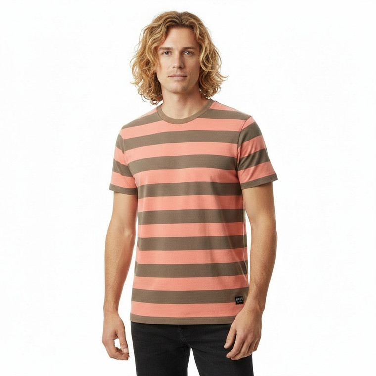 Levitate S/S Tee Shirt Chocolate/Melon
