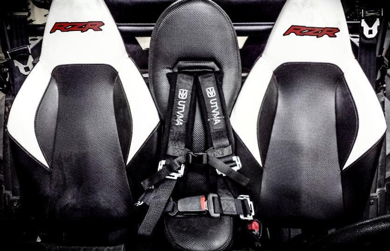 Bump Child Middle Seat /& Black 4 Point Safety Harness Booster Polaris RZR 570