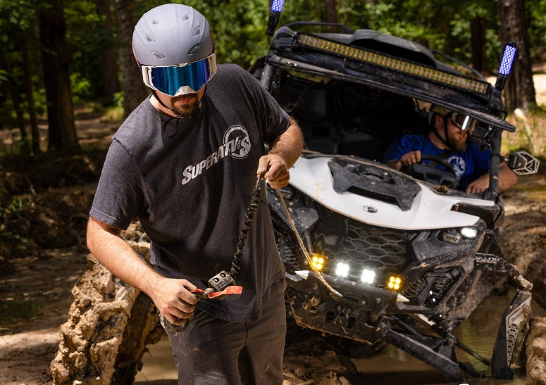 Polaris RZR 4500Lb. Winch with Wireless Remote & Synthetic Rope by