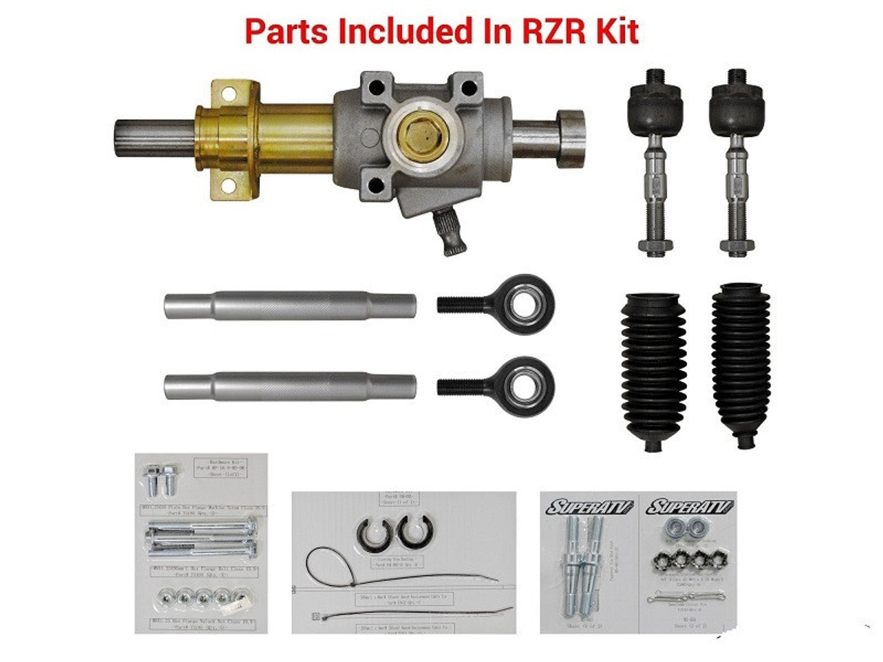 Polaris RZR S 800 Heavy Duty Rack and Pinion by SuperATV