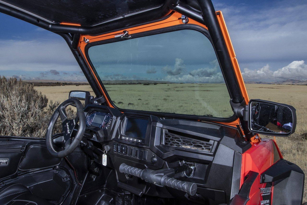 Polaris RZR XP Turbo S Folding Front Windshield by RazorBack Offroad