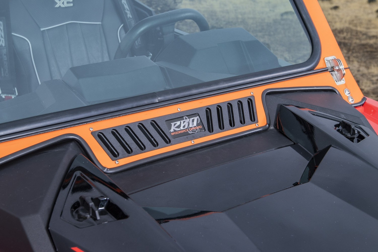 Polaris RZR XP Turbo S Folding Front Windshield by RazorBack Offroad