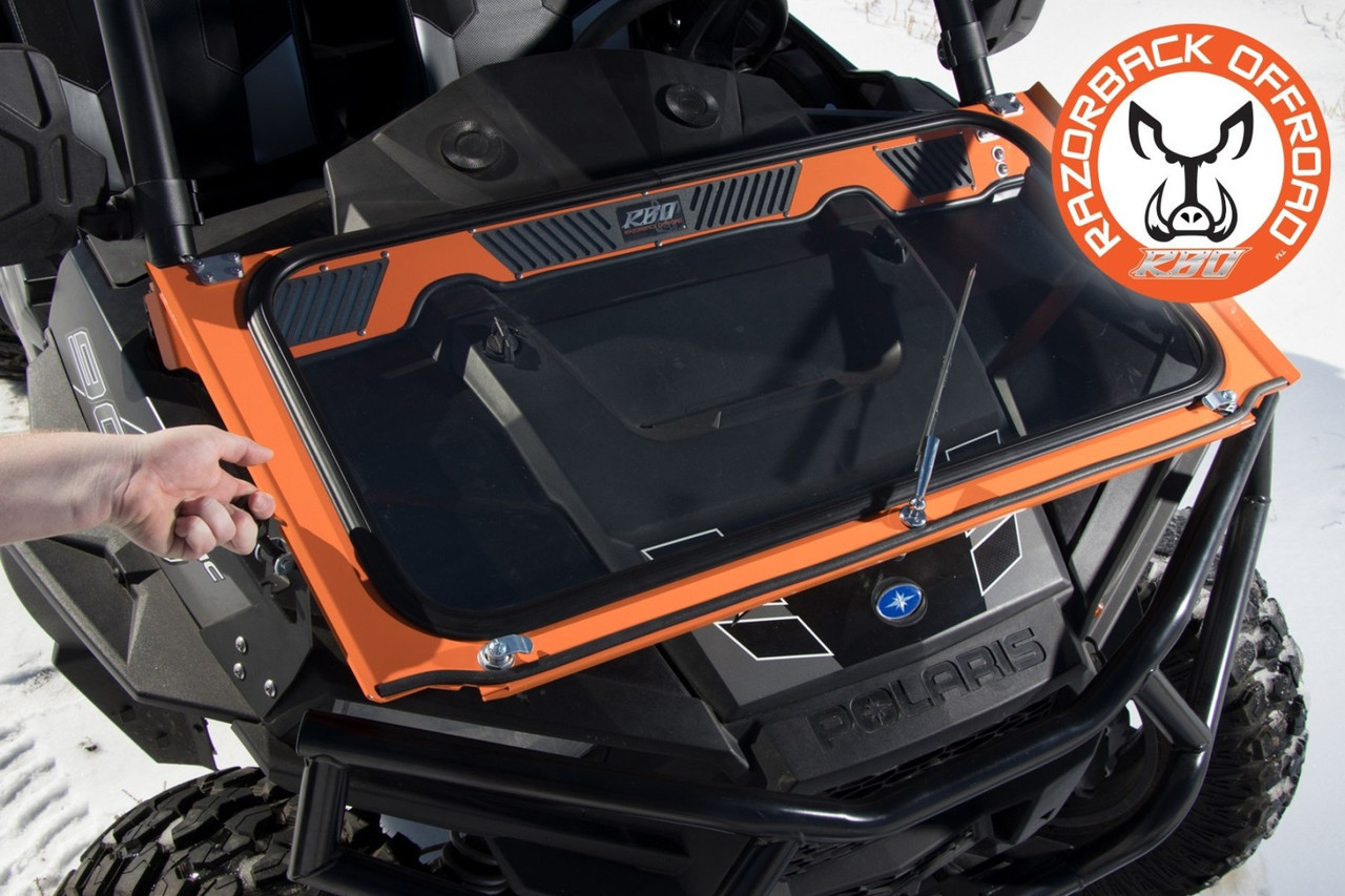 Polaris RZR 900 / 1000 Front Folding Windshield by RazorBack Offroad