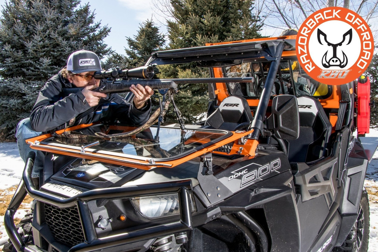 Polaris RZR 900 / 1000 Front Folding Windshield by RazorBack Offroad