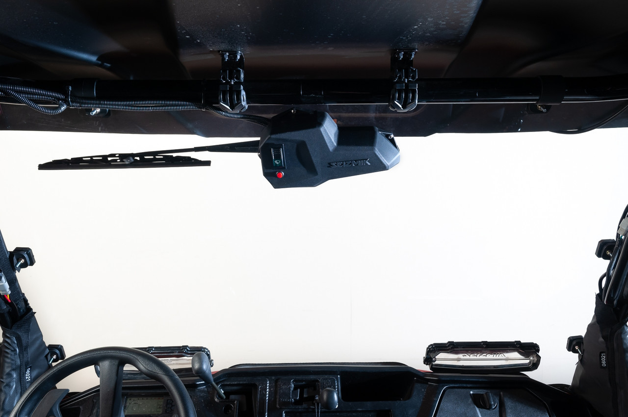 Kpvevmta 12V UTV Windshield Wiper Kit With Washer Pump - For Polaris RZR, Can-Am, Kawasaki Teryx & More - View #6