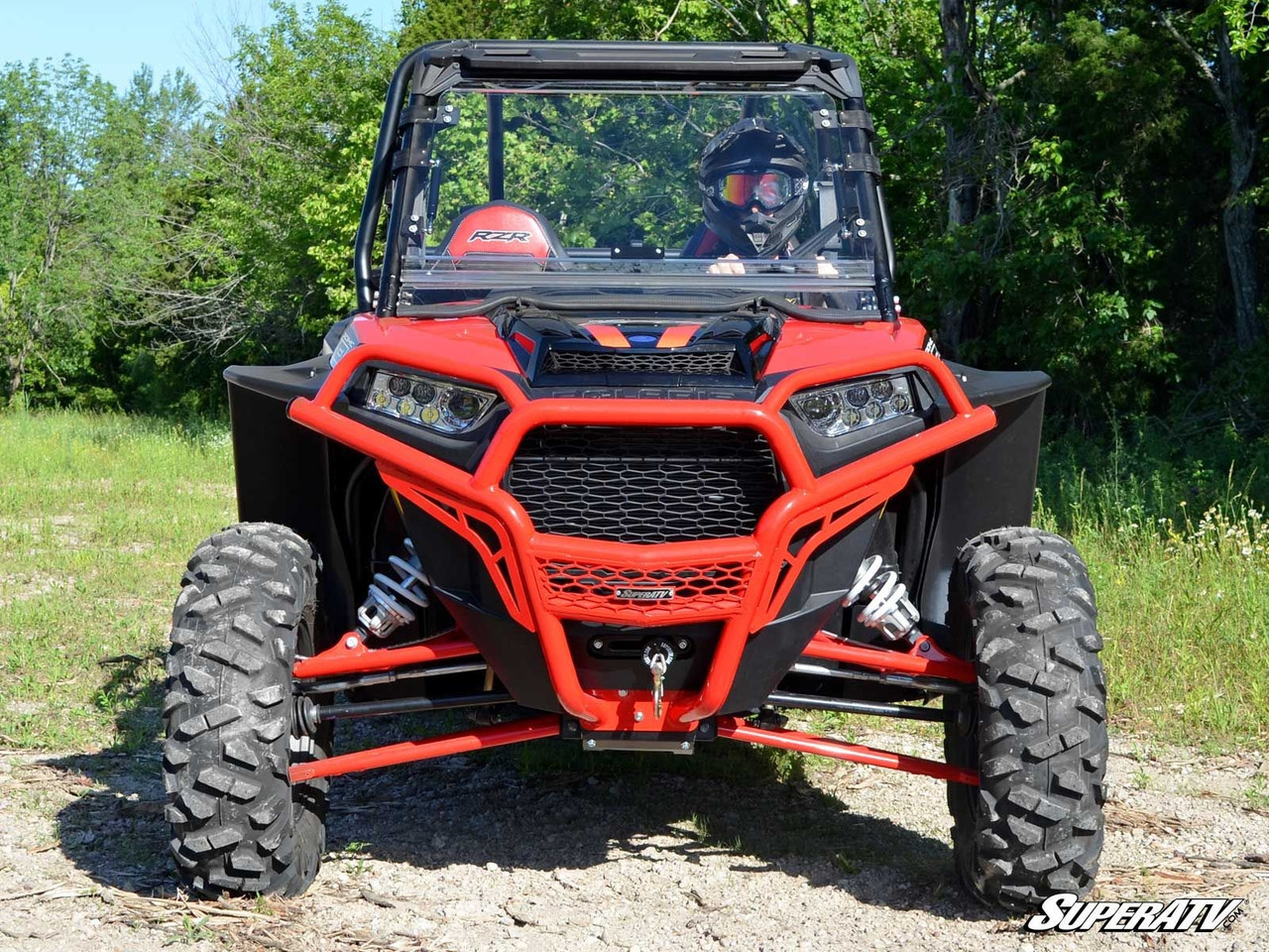 Scratch Resistant Folding Windshield for the Polaris RZR XP 1000