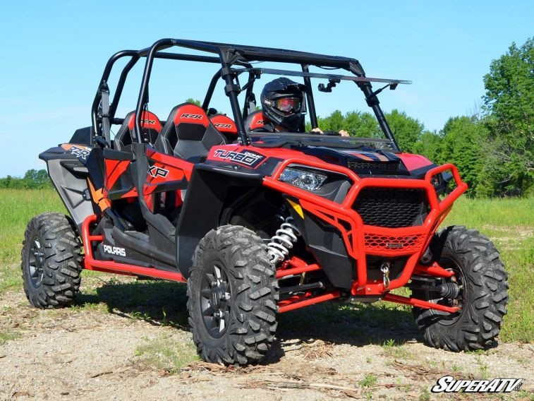 RZR XP 1000/XP Turbo Folding Scratch Resistant Windshield By SuperATV