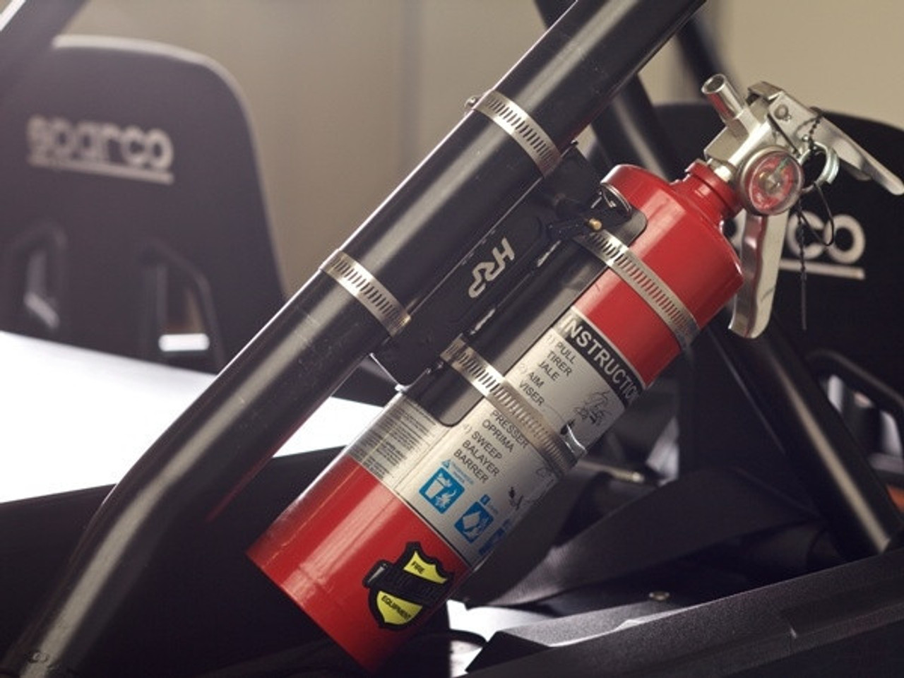 Polaris RZR UTV Quick Release Fire Extinguisher Mount by Holz Racing