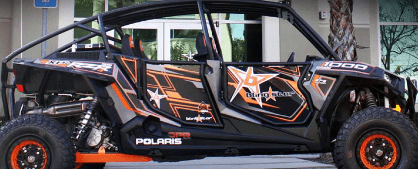 Polaris RZR XP 4 1000 Suicide Doors Black By BlingStar