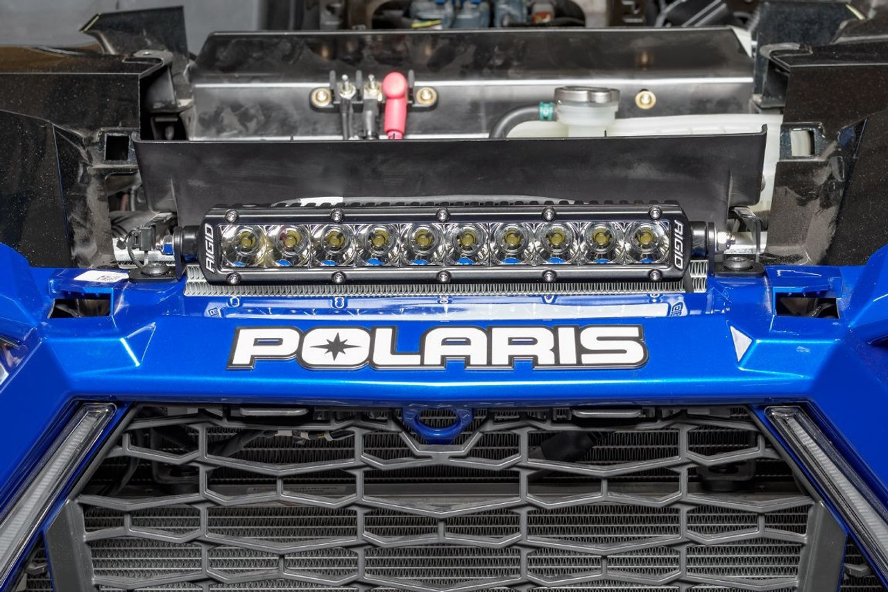 Polaris RZR XP Turbo10” Single Row Hood Grill Led Light Bar Mounts By Utv  Inc