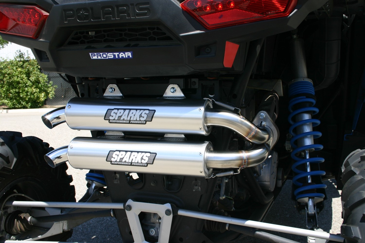 Polaris RZR XP 1000 X-6 Stainless Steel Slip-on Exhaust by Sparks