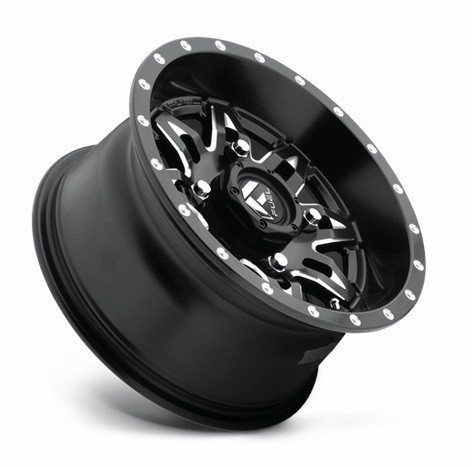 Polaris RZR Fuel Lethal D567 Matte Black Milled Wheel Set by Fuel