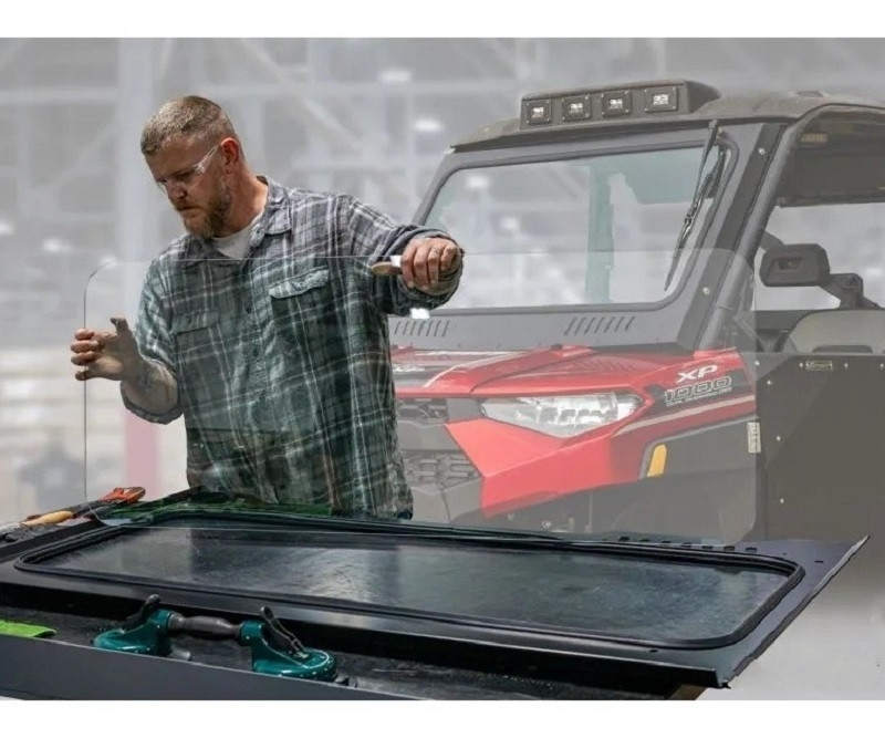 Polaris RZR Replacement Glass Windshield Kit - SuperATV GWS-P