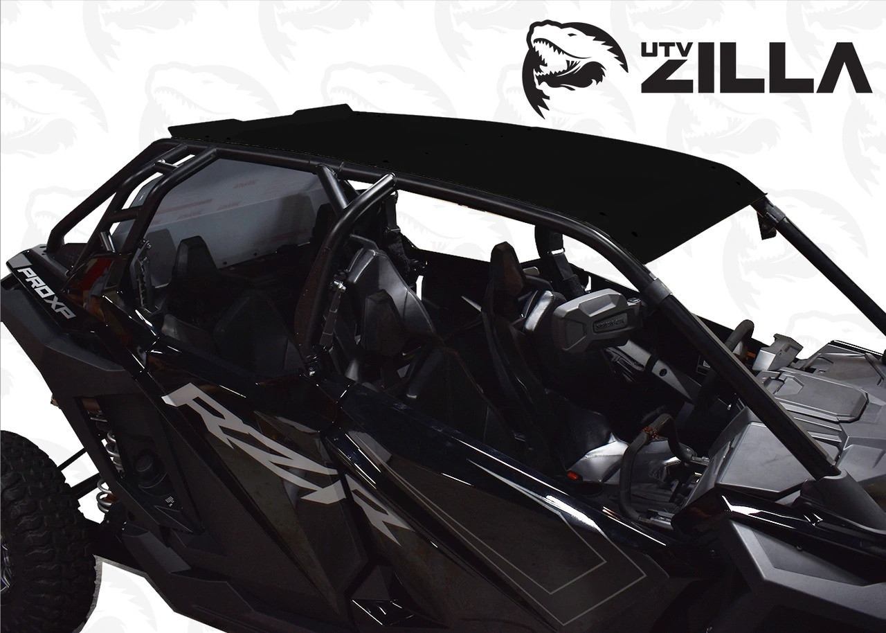 Polaris RZR Pro XP (4 Seat Only) Black Aluminum Roof by UTV Zilla