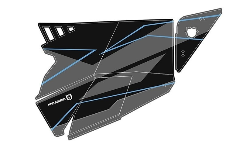 Polaris RZR XP 1000 / Turbo Titanium Metallic Stealth Door Graphic