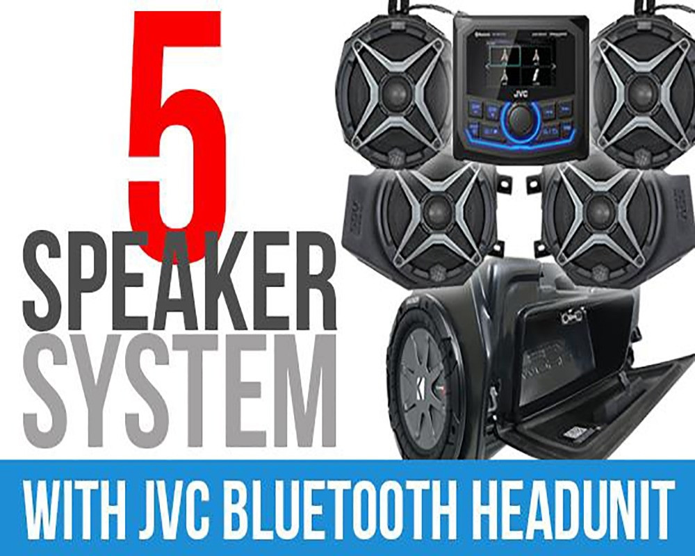 Polaris RZR Complete SSV Works 5-Speaker Plug-&-Play System with