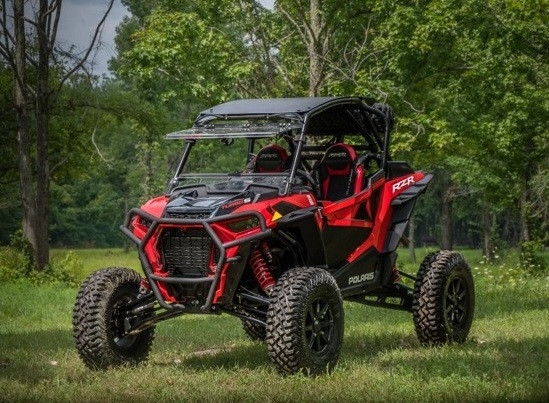 Polaris RZR XP Turbo S Scratch Resistant Flip Windshield by Super