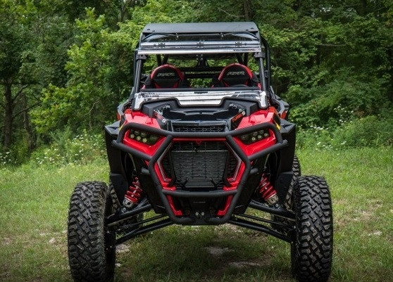 Polaris RZR XP Turbo S Scratch Resistant Flip Windshield by Super