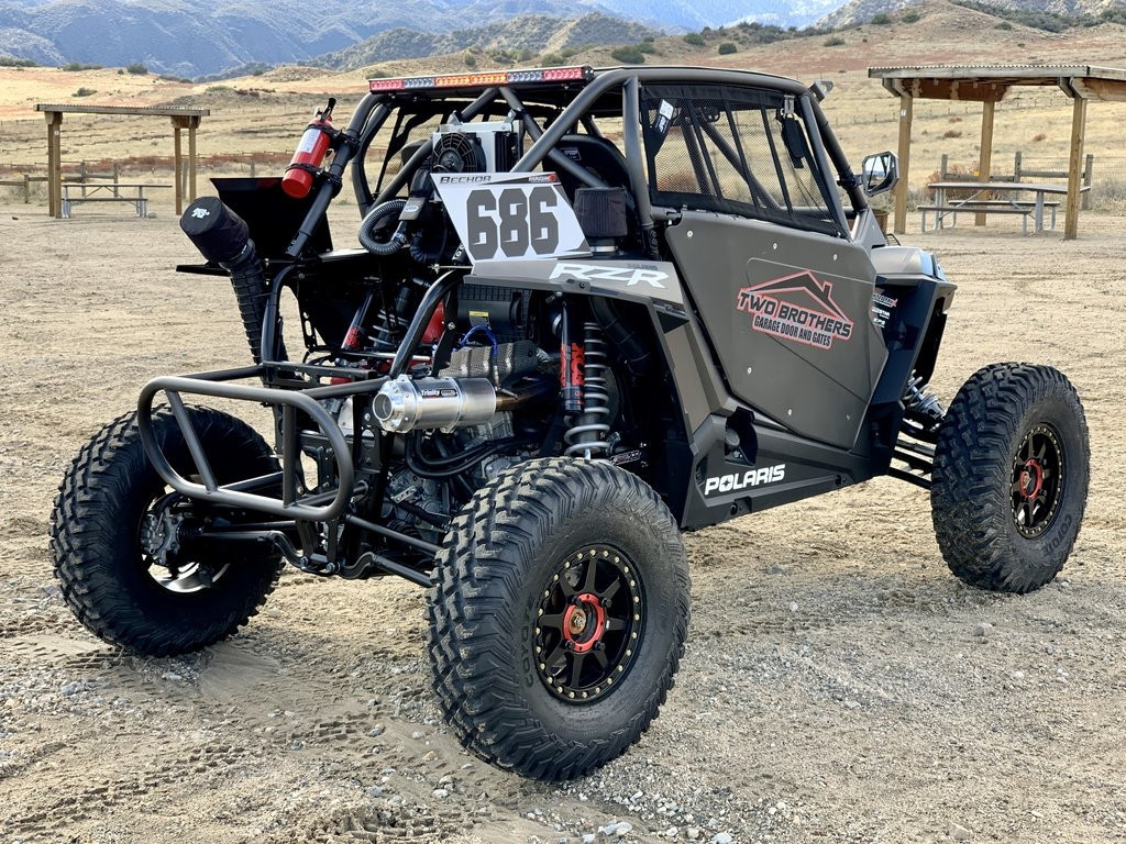 Polaris RZR Turbo Black Stinger Exhaust by Trinity Racing TR-4171F-BK