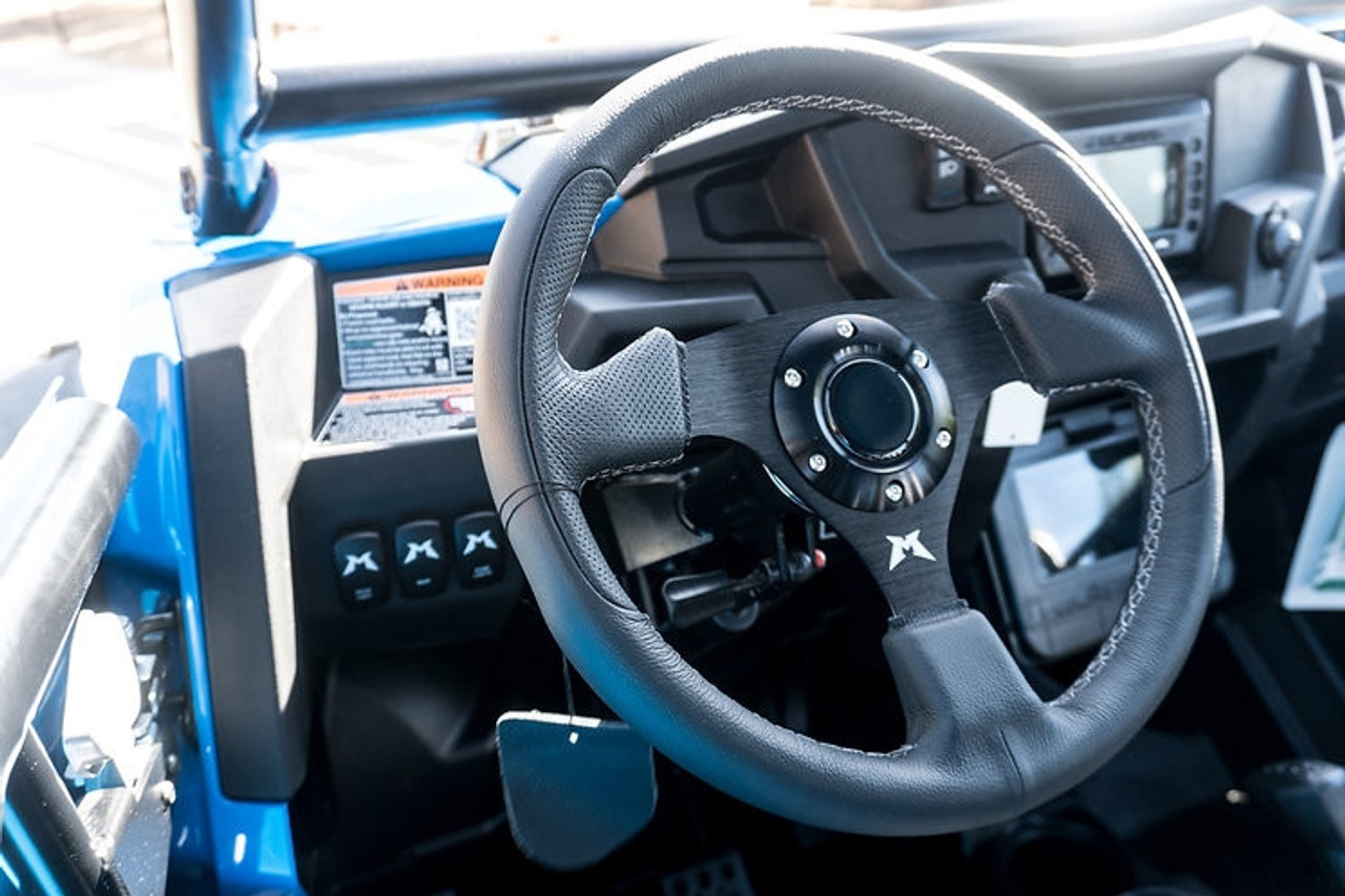 Polaris RZR Steering Wheel Leather by Madigan Motorsports MADSWLBX