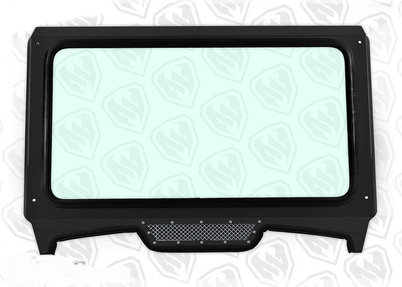 Polaris RZR Glass Windshield for CAGEWRX Super Shorty Cage by Moto