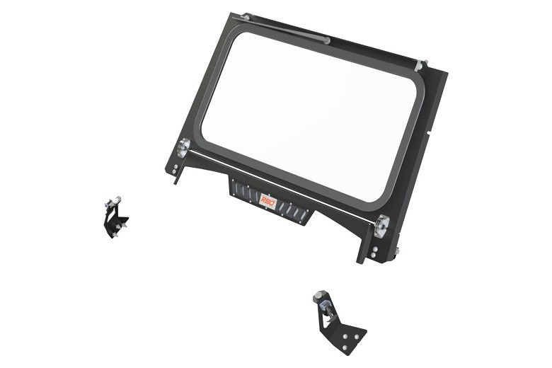 Polaris RZR Trail Folding Glass Windshield by RazorBack Offroad