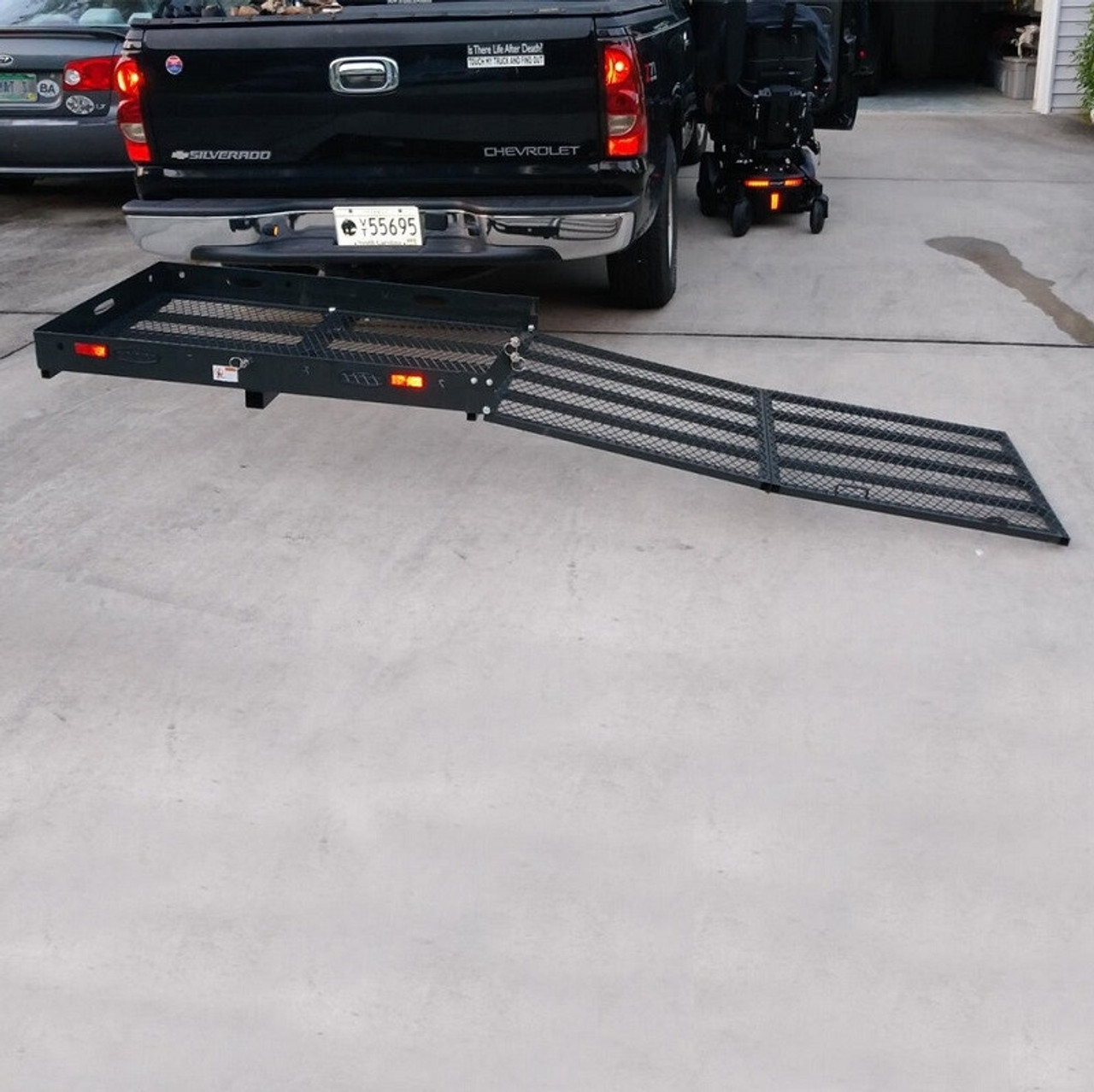 Polaris RZR Hitch Mounted Wheelchair Mobility Rack Ramp by