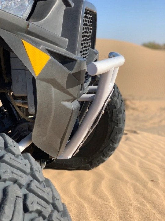 Polaris RZR White Sport Bumper by Aces Racing - RZR-Sport-White-Bumper