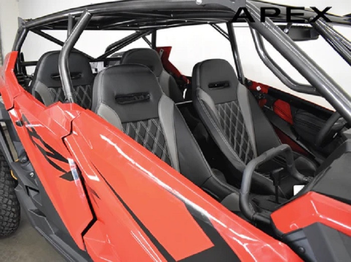 Polaris RZR XP PRO Rear Bench Seat by ACES Racing - 8049ProSplit-XX