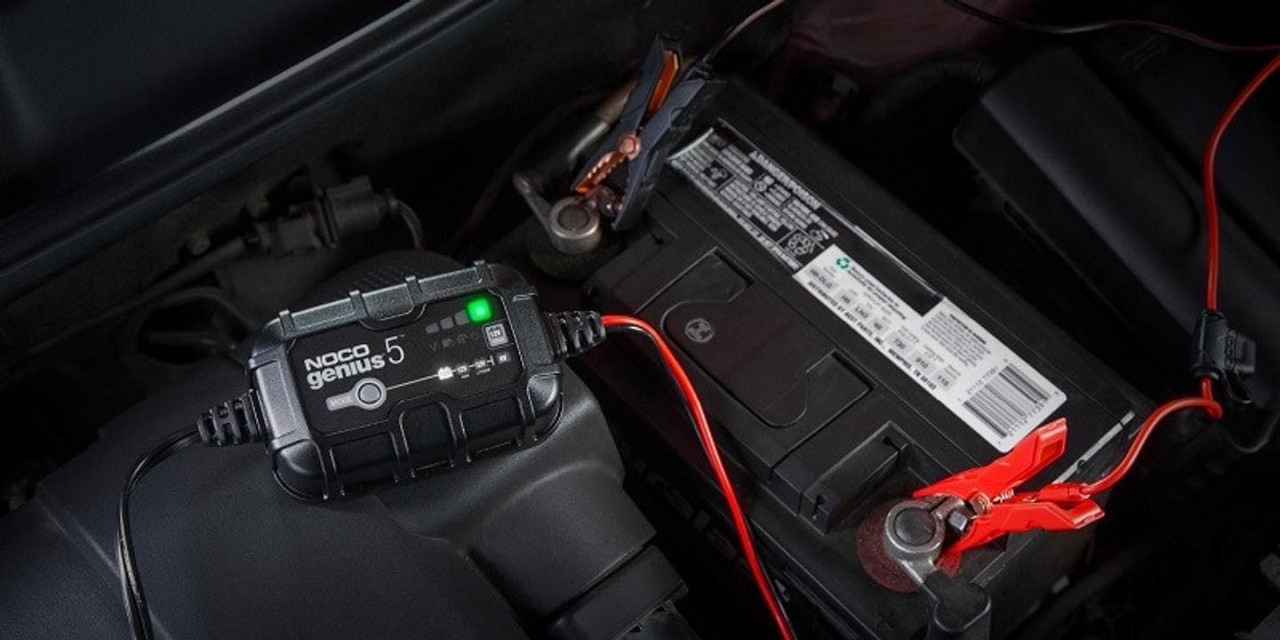 Polaris RZR 6V/12V 5-Amp Smart Battery Charger by Noco Genius - GENIUS5 -EPRZR