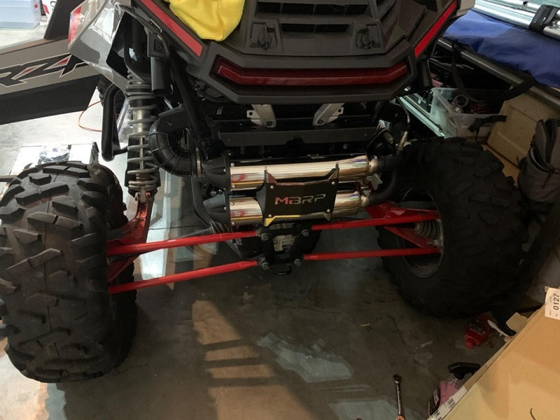 Polaris RZR Dual Slip-on Muffler Performance Series by MBRP - AT