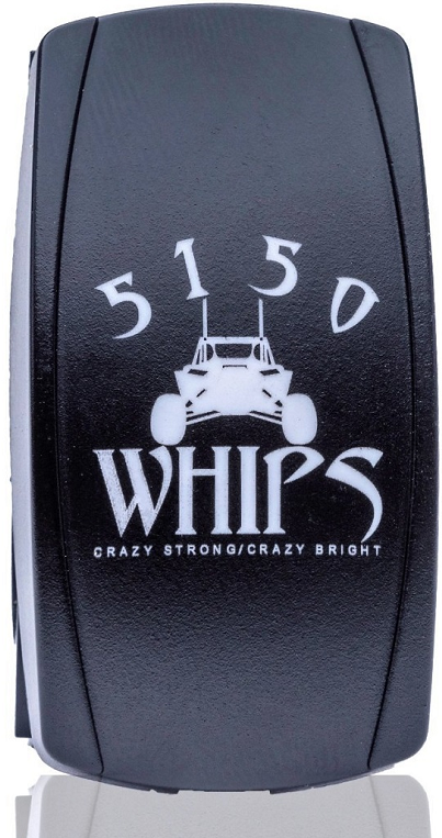 Polaris RZR 2X187 LED Whips (1 Pair) by 5150 Whips - WH-187X-XX-EPRZR