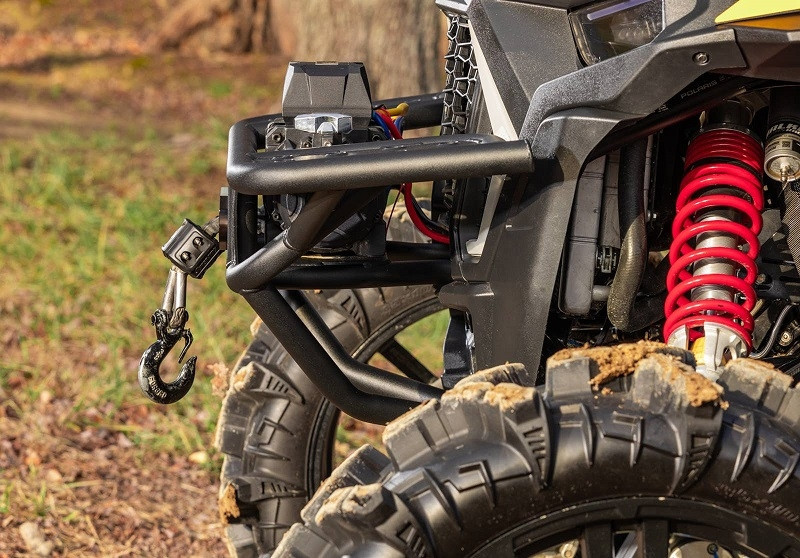 SuperATV Winch-Ready Front Bumper For Polaris RZR XP Turbo S - Heavy Duty Steel, Black Powder Coat 10 thumbnail image