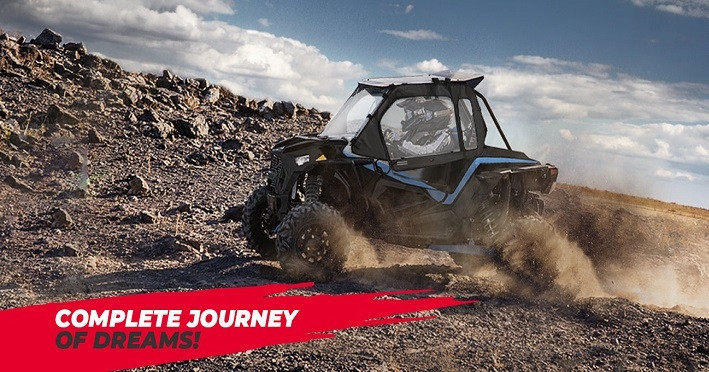 Polaris RZR XP 1000/ XP Turbo Soft Door with Upper Windows Water