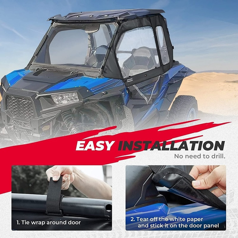Polaris RZR XP 1000/ XP Turbo Soft Door with Upper Windows Water