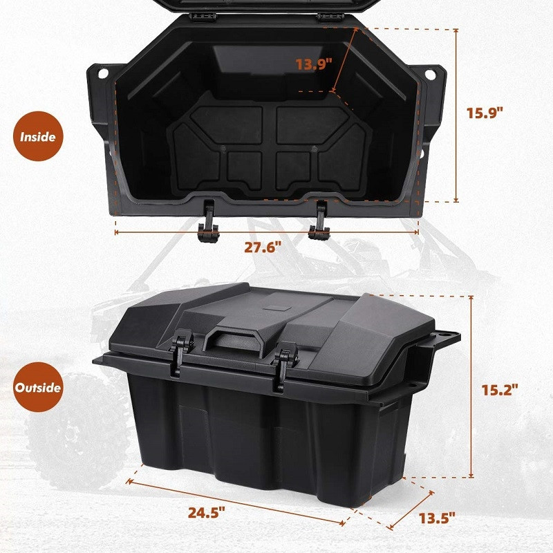 Polaris RZR Pro XP/ Turbo R 73 QT Cargo Box by Kemimoto - B0113