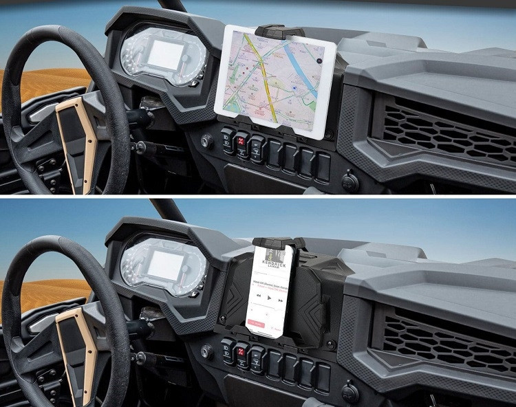 Polaris RZR XP 1000/ XP Turbo Tablet Holder / GPS Mount with Storage
