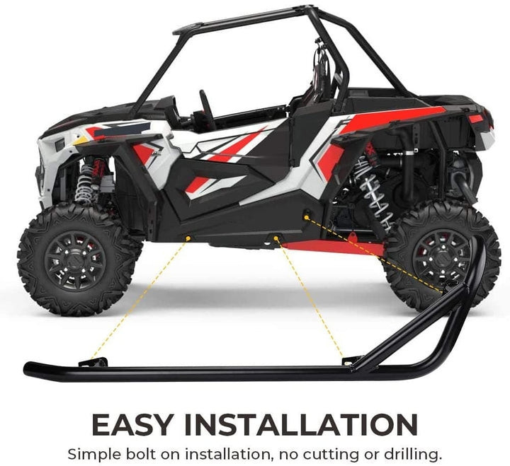 Polaris RZR 900/XP 1000/XP Turbo Nerf Bars Rock Sliders - 2 Seater