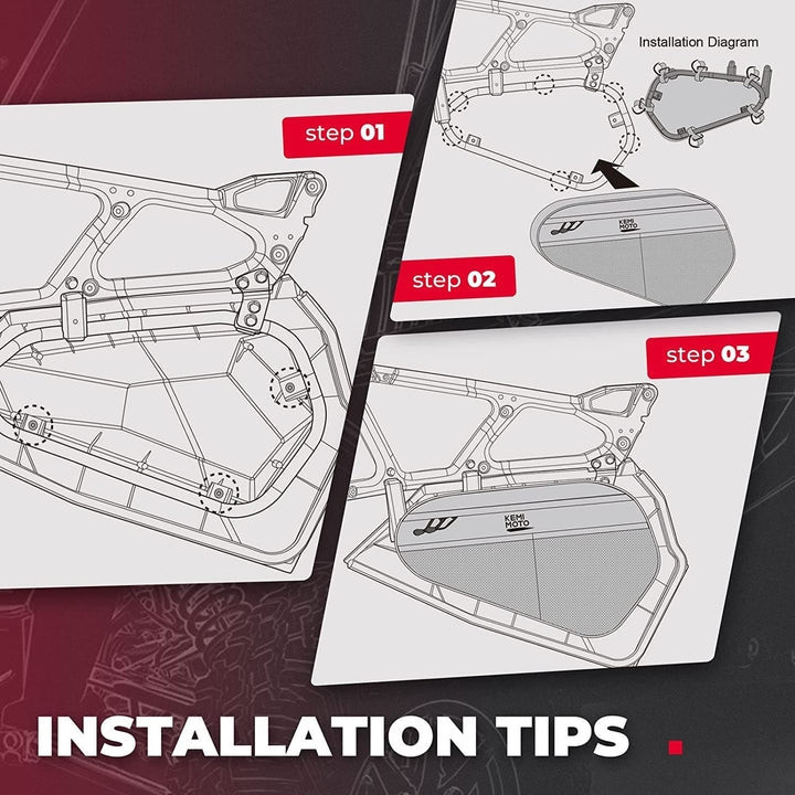 Polaris RZR 900/XP 1000/XP Turbo/XP Turbo S Lower Door Storage Bag