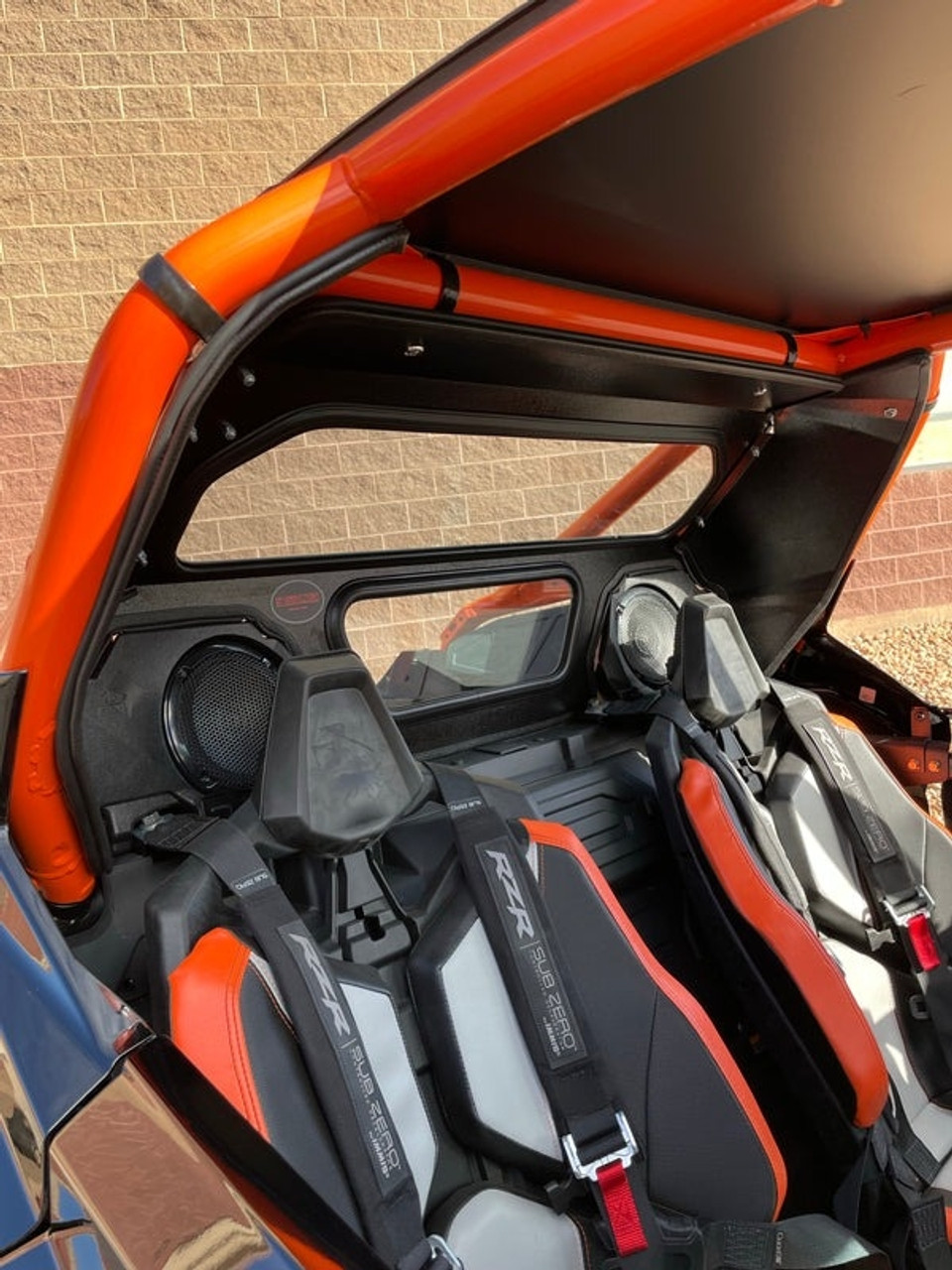 Polaris RZR Pro R Rear Windshield with Rockford Fosgate